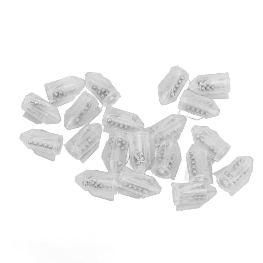 20PCS Multifunctional Fishing Lure Rattles PVC Fishing Bait Rattles Outdoor Fishing
