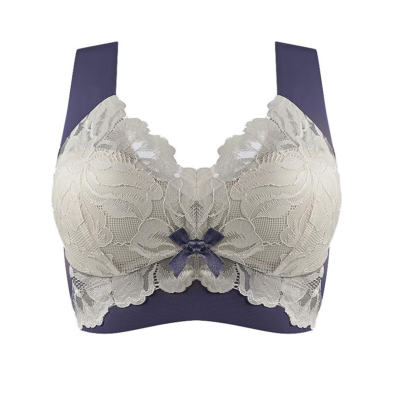 Plus Size Lace Bra for Women Plus Up Bras Seamless Wireless Bralette Comfort Thin Cup Brassiere Sexy Ladies Lingrie