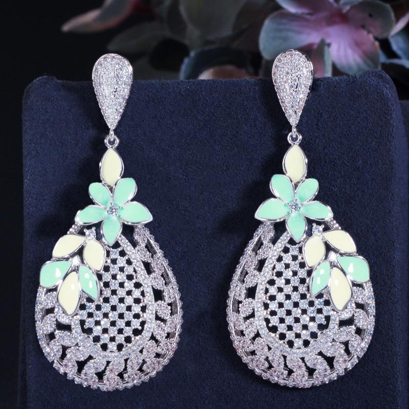 

E0320 Для Ближнего Востока Zir*****Il Висячие длинные серьги Геометрические темпераментные серьги