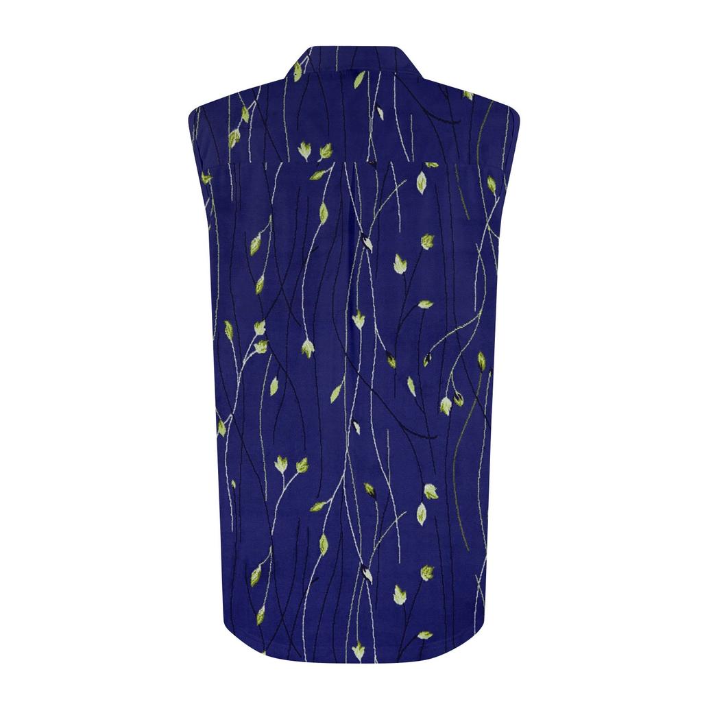 Women's Summer Sleeveless Loose Shirt Neck Casual Sleeveless Top