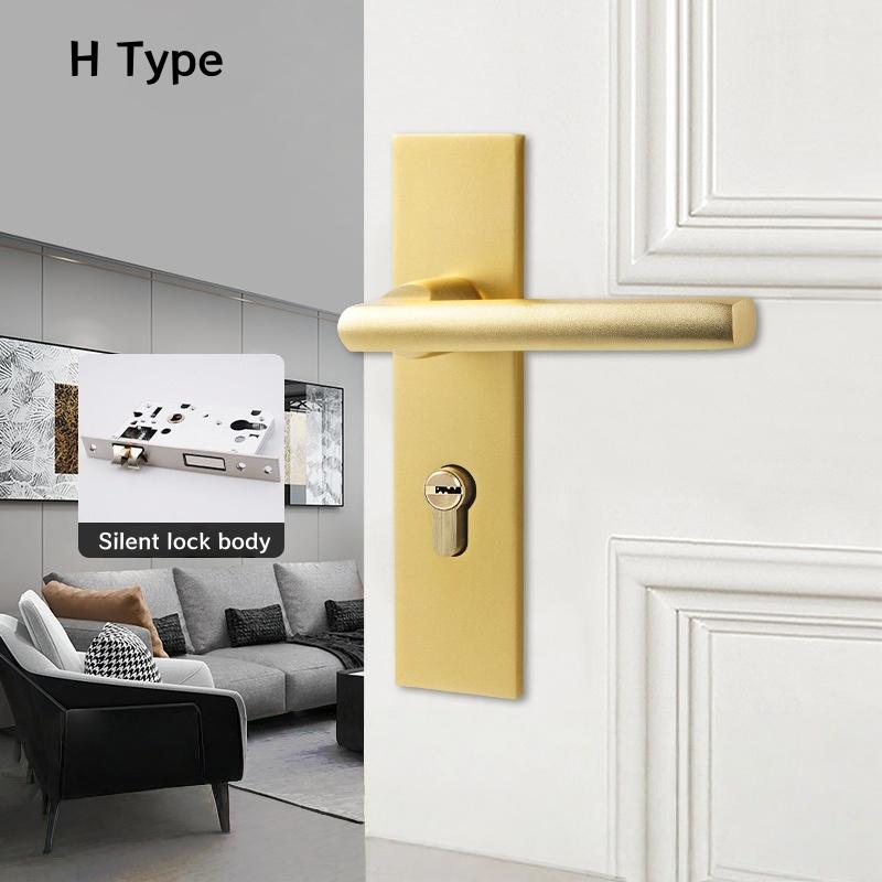 Competitive Price Privacy Door Knob Lock Easy Install Lever Door Lock Handles Set Replacement Kit With All Screws Installation