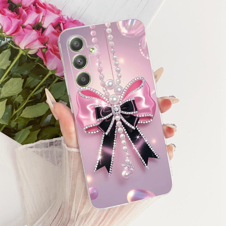 For Samsung Galaxy A54 Cute Flower Butterfly Cat Painted Case For Samsung A54 5G SM-A546B Soft Silicone TPU Phone Cases