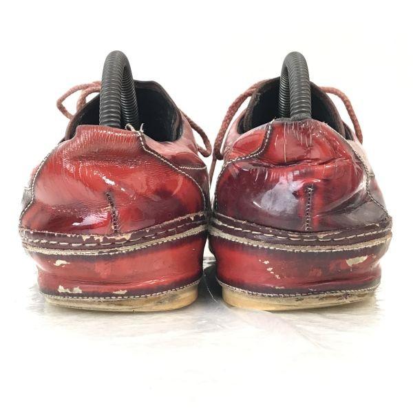 Made In Japan Mihara Yasuhiro Leather Sneakers Size 25.5-26.5cm Red Shoes Trainers(USED)