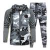 Herren Sets Camouflage Freizeit Trainingsanzug Frühling Camo Jacke + Hose Sets Herren Sportbekleidung Kapuzenpullover Jogginganzug Outdoor