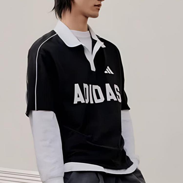 adidas SS26 Lightweight Sports Comfortable Casual Short Sleeve Polo Shirt Unisex Tops KW8116