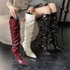 2025 Autumn and Winter New Pointed Thin Heel High Heel Temperament Thin French Fashion Sexy Beauty Internet Celebrity Boots
