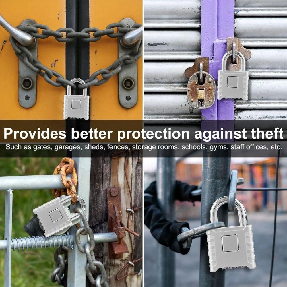 Zinc Zinc Alloy Combination Padlock 4-Digit Number Drawer Cabinet Lock Password Code Locks  Gate Hasp Storage