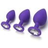 3PCS Waterproof Slicone Plug Soft Expanding Butt Toy Relaxing Tool