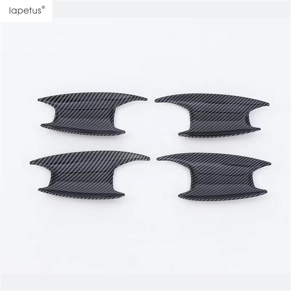 Car Door Handle Bowl Cap Pull Doorknob Catch Decoration Cover Trim For Chevrolet Tracker Trax  2024 Carbon Fiber Accessories