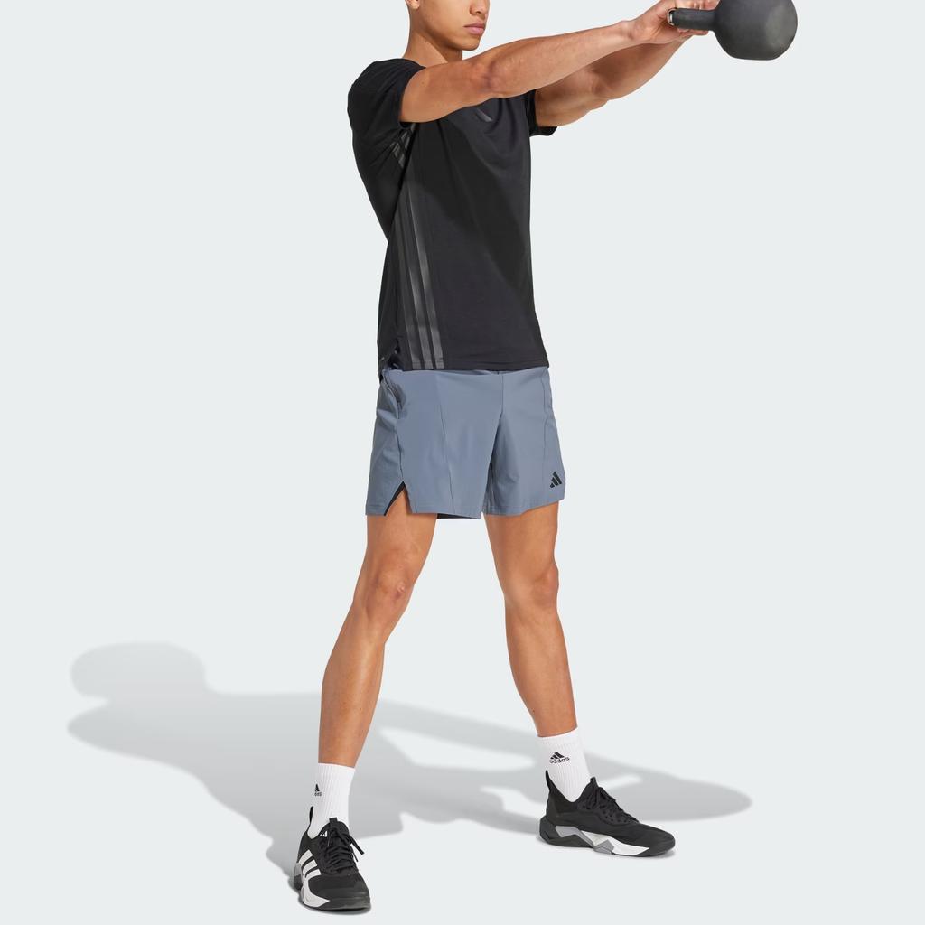 Adidas Training Fashion Minimalist Sports Casual Shorts Men Shorts Gray JI8136