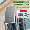 6000W Monocrystalline Solar Panel Kit Waterproof Photovoltaic Panel, Suitable for Residential, RV, Yacht, off Grid System
