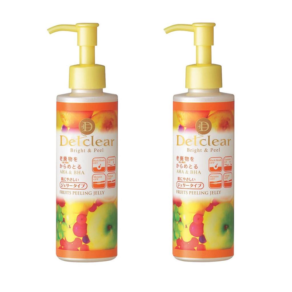 Detclear Bright & Peel Peeling Jelly 180ml X 2(Fragrance Free / Mixed Berry / Mixed Fruit)