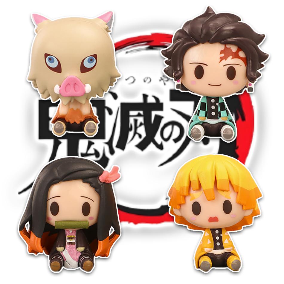 Demon Slayer Action Figure Kimetsu No Yaiba Kamado Tanjirou Nezuko Agatsuma Zenitsu Anime Model Statue Toy Gift Poseable Articulated Scale Detailed