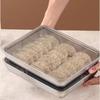 Thickened Stainless Steel Food Tray with Lid Large Rectangular Serving Dish Kitchen Prep Tray Storage Container 25 5x20x5 5cm Durable Design