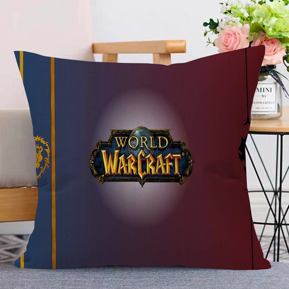 Gamer World Of Warcraft Personalized picture text home decorative pillows Household Gifts 45x45cm