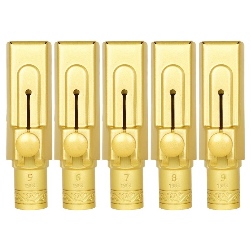 Brass Metal Eb Sax Mouthpieces Altos Saxophone Mouthpiece with Caps and Ligatures for Professionals and Beginners