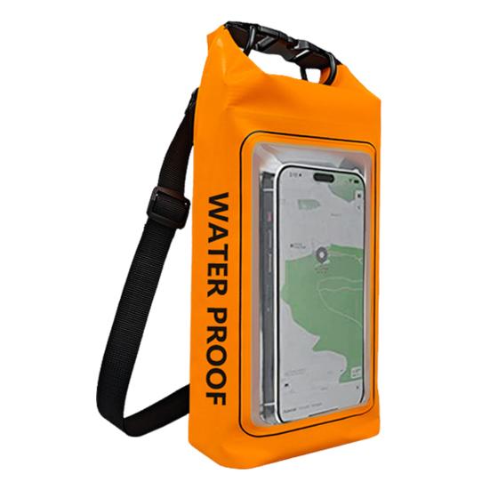 2L Waterproof Dry Bag Backpack Touch Screen Phone Pouch Outdoor Water Sports Roll Top Sack for Kayaking Rafting Hiking