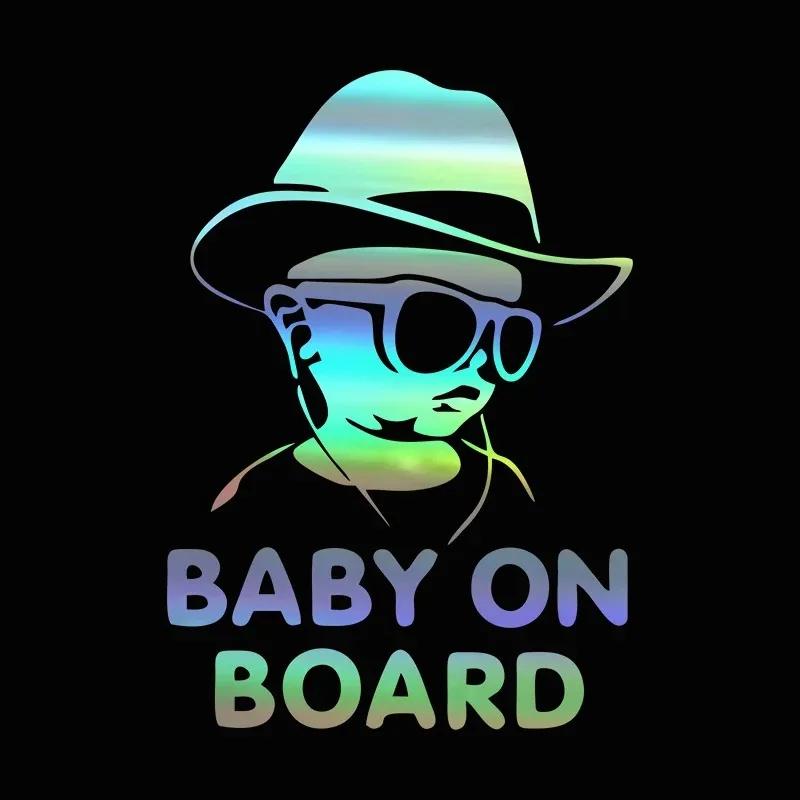 Autoaufkleber Dropshipping Baby an Bord Lustige Sonnenbrille Kinderaufkleber und Aufkleber Vinyl