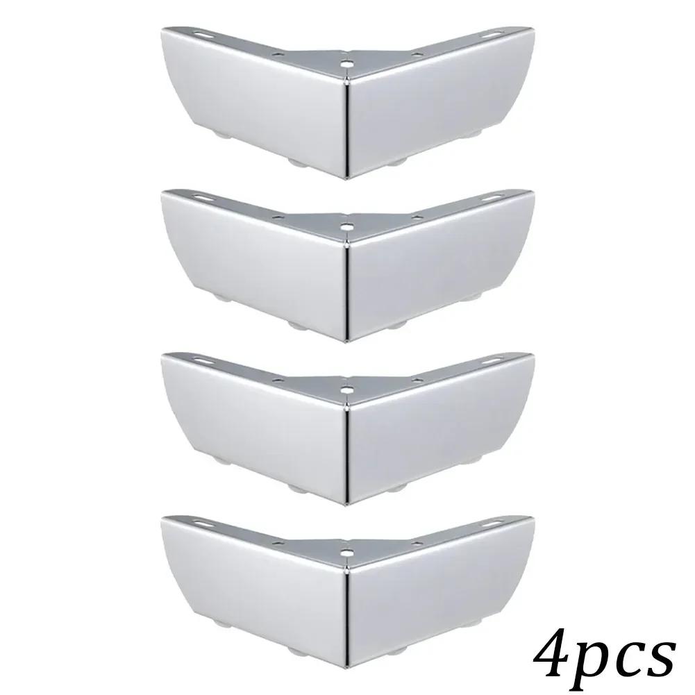 4Pcs Durable Heavy Load Bearing Furniture Legs Metal Cabinet Three-pronged Feet Triangle Sofa Legs DIY Furniture Hardware Legs