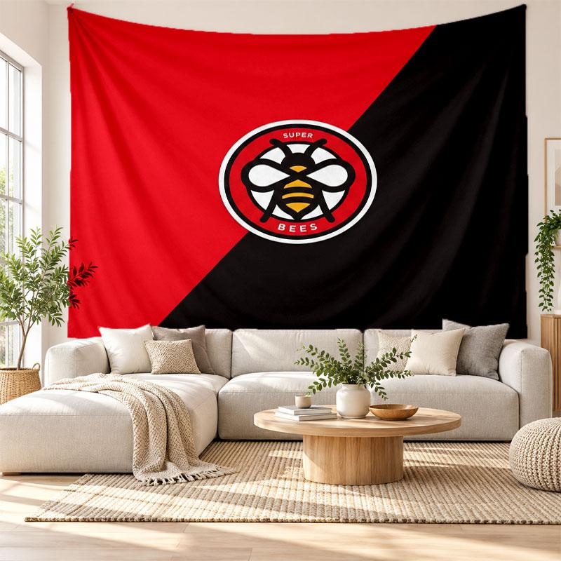 Arazzo da Parete Calcio Brentford, Appeso a Parete in Tessuto Morbido, Sfondo Decorativo per Camera da Letto Arte Murale per la Casa