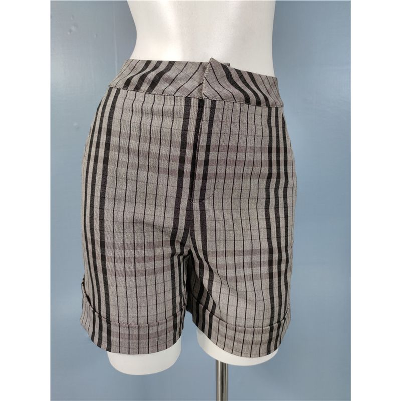 

Export Single Fashion Small Man Stripes Professional Commute Work Ol Stylish Retro New Arrival Short Suit Suit Female Shorts XL