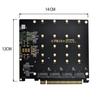 Chenyang NVME Gen Adapter NVME AHCI X4 to Express Gen3 X16 RAID Card with Fan VROC Raid0 Hyper Adapter M.2 3.0 M.2 PCI-E 3.0