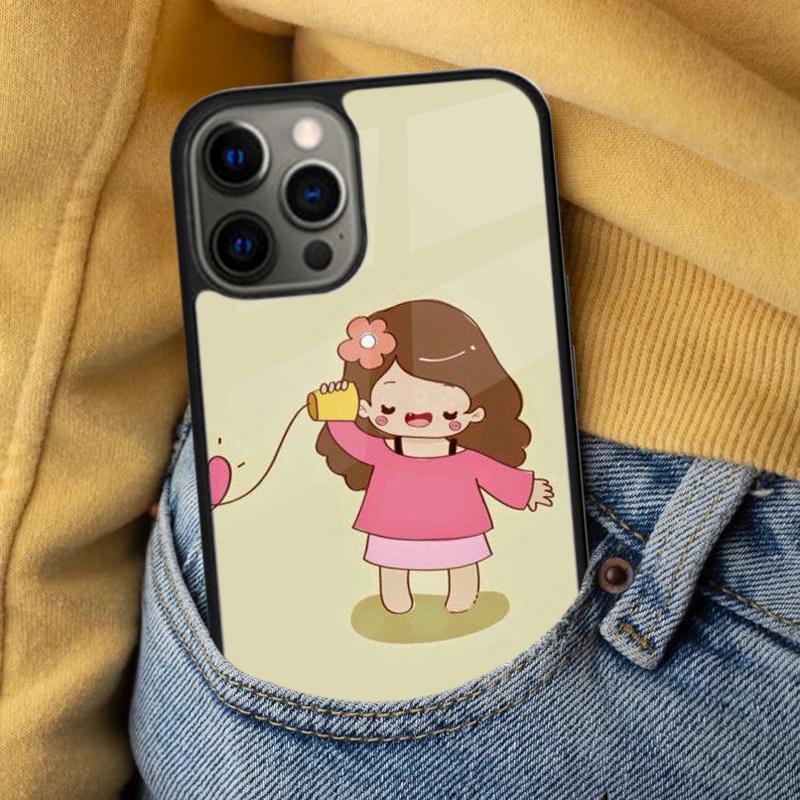 Lovers BFF Couple Best Friends Soft Phone Case for iPhone 17 Air 16e Pro max 15 Pro 13 14 Plus 11 12 MagSafe Magnetic Coque