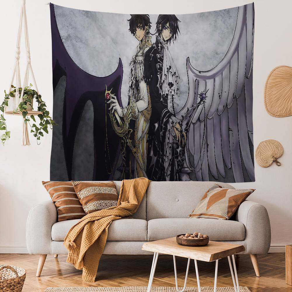 Anime Code Geass Colorful Tapestry Wall Hanging Bohemian Wall Tapestries Mandala Wall Art Decor