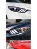 Compatible Headlight Assembly for 2014-2016 Mazda 6 Atenza with Mustang-Style LED DRL & Flowing Turn Signals