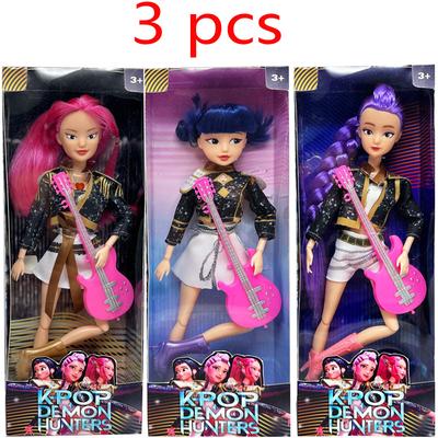 2026Gorąca Sprzedaż z Delikatną Teksturą Anime 30CM K-Pop Łowcy Demonów Lalka Winylowa Zabawka Rumi Mira Zoey Niespodzianka Urodzinowa Piękny Prezent dla Dziewczynek