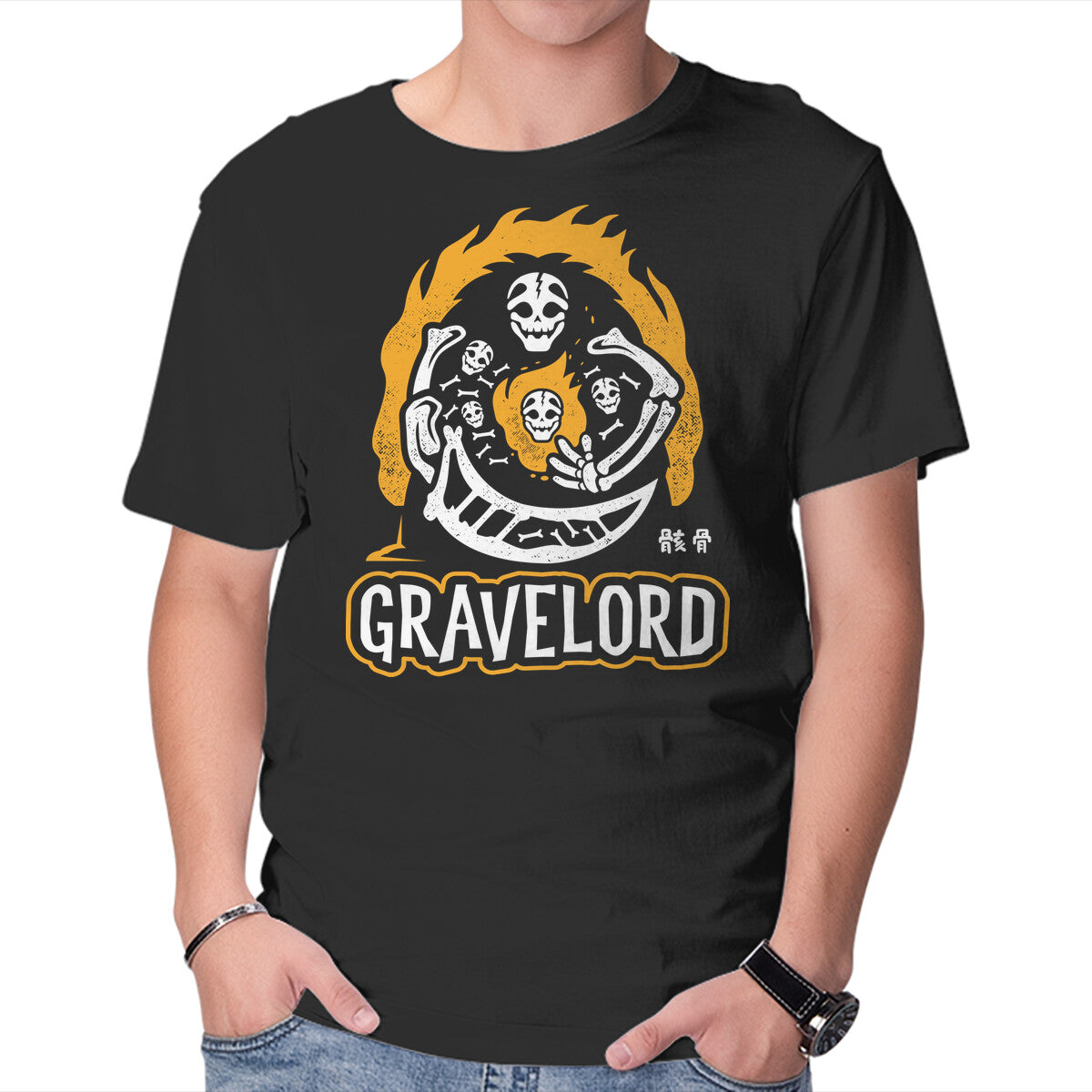 Unisex Crew Neck T-Shirt Gravelord Graphic Short Sleeve Casual Tee M