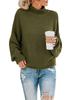 Women's Loose High Neck Pullover Sweater for Autumn/Winter 2026 - Plus Size European/American Style