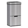 Kitchen Waste Bin, 72 L, Motion Sensor, 3 Compartments, 42 x 30 x 81 cm, Grey