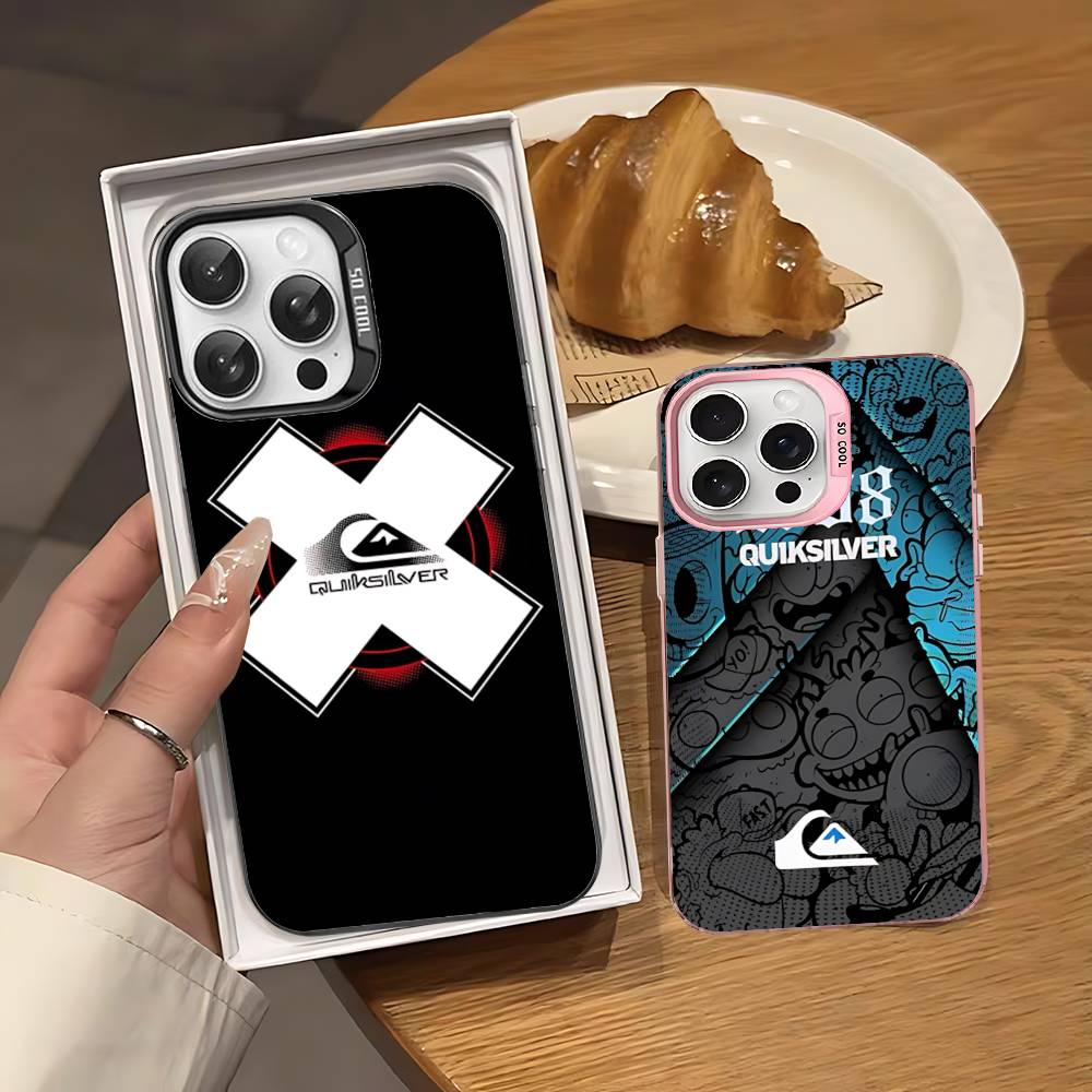 Surfmarke Q-QuiksilverS Logo Handyhüllen Für IPhone 17 16 15 14 13 12 11 Plus Pro Max Bunte Hülle
