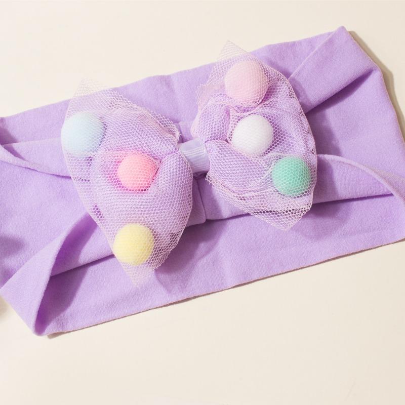 New Baby Headscarf Combination, Cute Baby Soft Bow Flower Headband, Children's Accessories