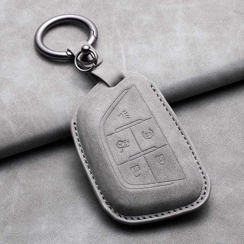 New Sheepskin Car Remote Key Cover Case Shell For Cadillac ATS-L XTS XT5 CTS CT6 ATS 28T SRX Escalade 2015 Styling Accessories