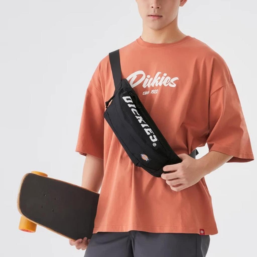 Dickies Sac bandoulière, Léger, Multi-compartiments, Sport, Sac banane, Trajet quotidien, Vélo, Randonnée, Sac de voyage, Noir