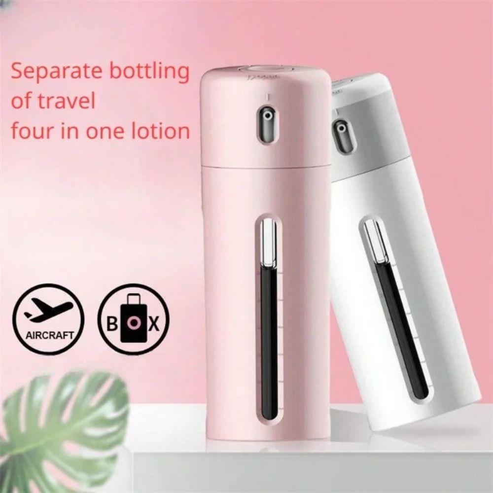 

Refillable Press Container Bottles 4 in 1 Spray Bottle Set Shampoo Dispenser Shampoo Grey