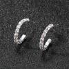 Simple Versatile Rhinestone Earrings Senior Sense Of Niche Design Temperament Earrings Female Luxury Shiny Earrings Jewelry