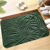 3D Leaf Bath Floor Mat Anti Slip and Stain Resistant Floor Mat Kitchen Anti Fouling Floor Mat