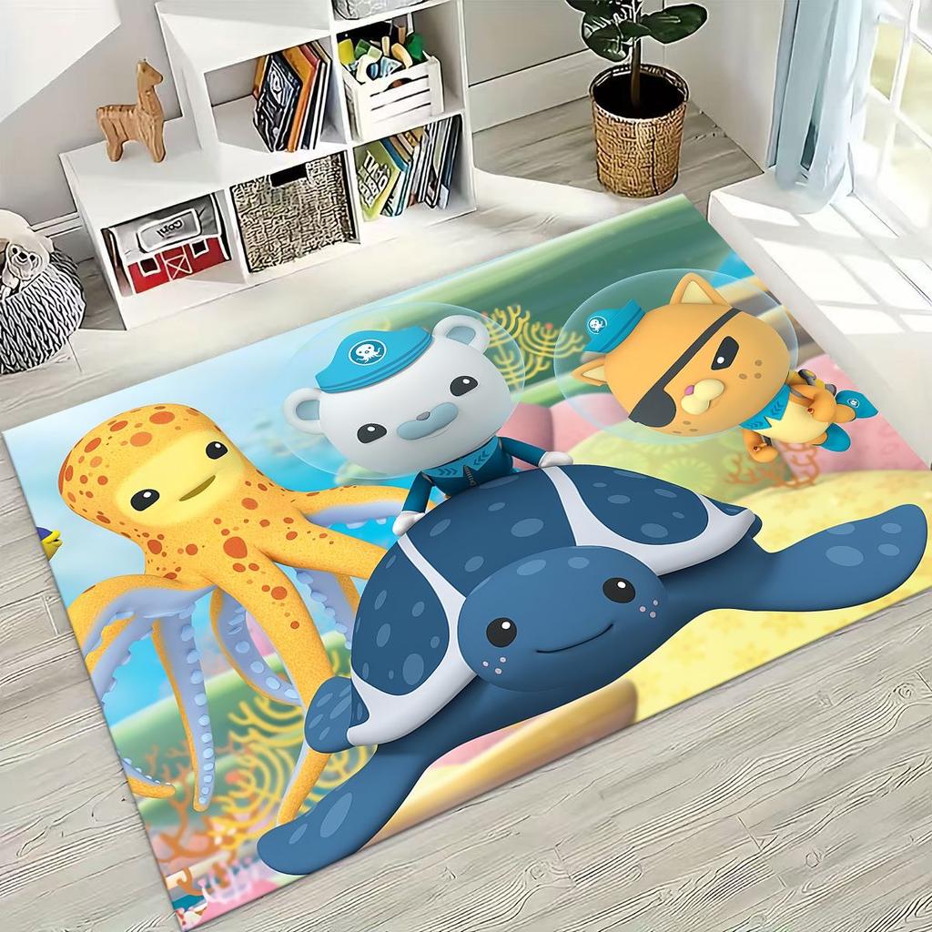 27 Style Octonauts Barnacles Cartoon Rug for Bedroom Living Room Sofa Home Doormat Decor, Large Kids Play Non-slip Floor Mat