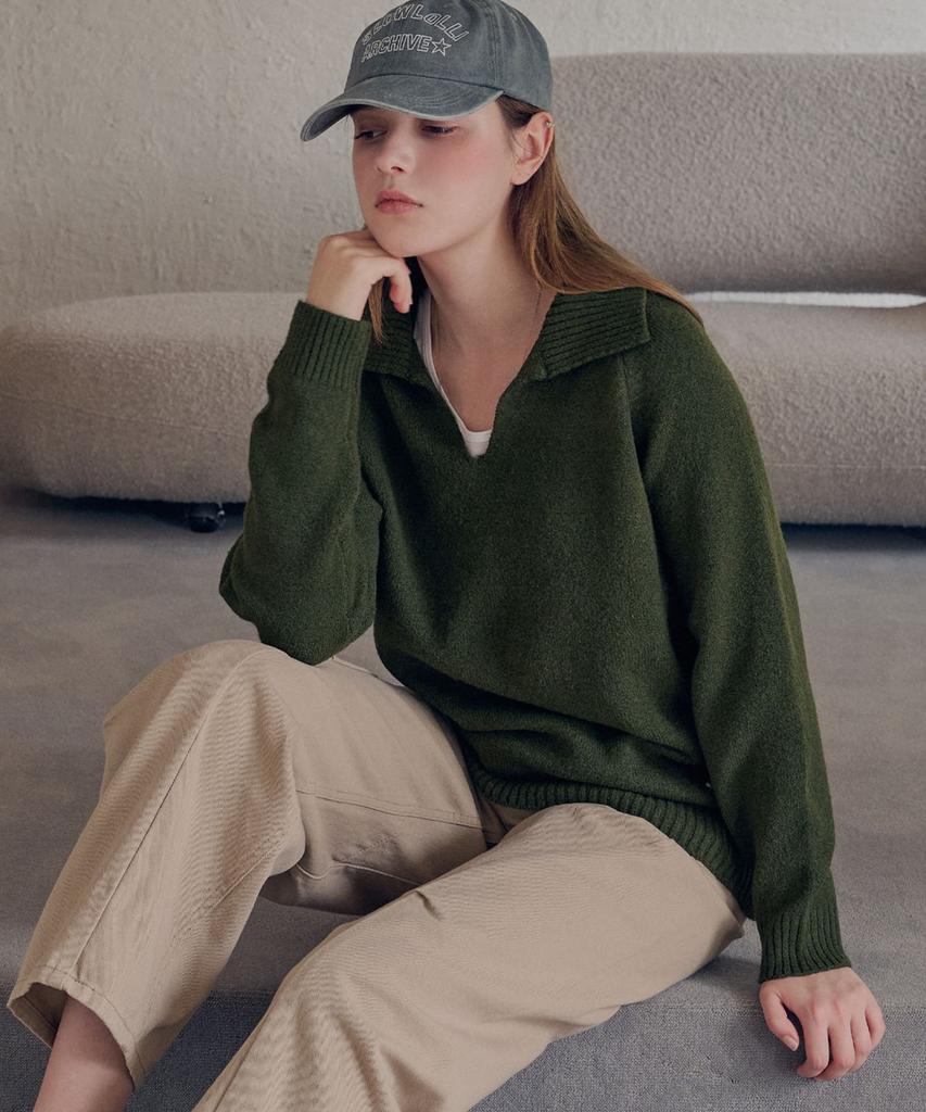 SLOWLOLLI Sailor Collar Knit_3 Colors