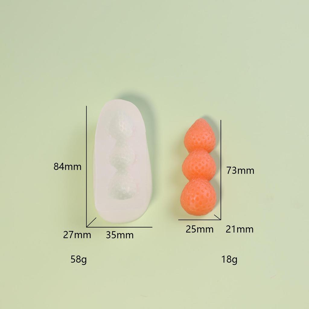 Internet Celebrity Cat Paw & Fruit Taiyaki Silicone Candle Molds