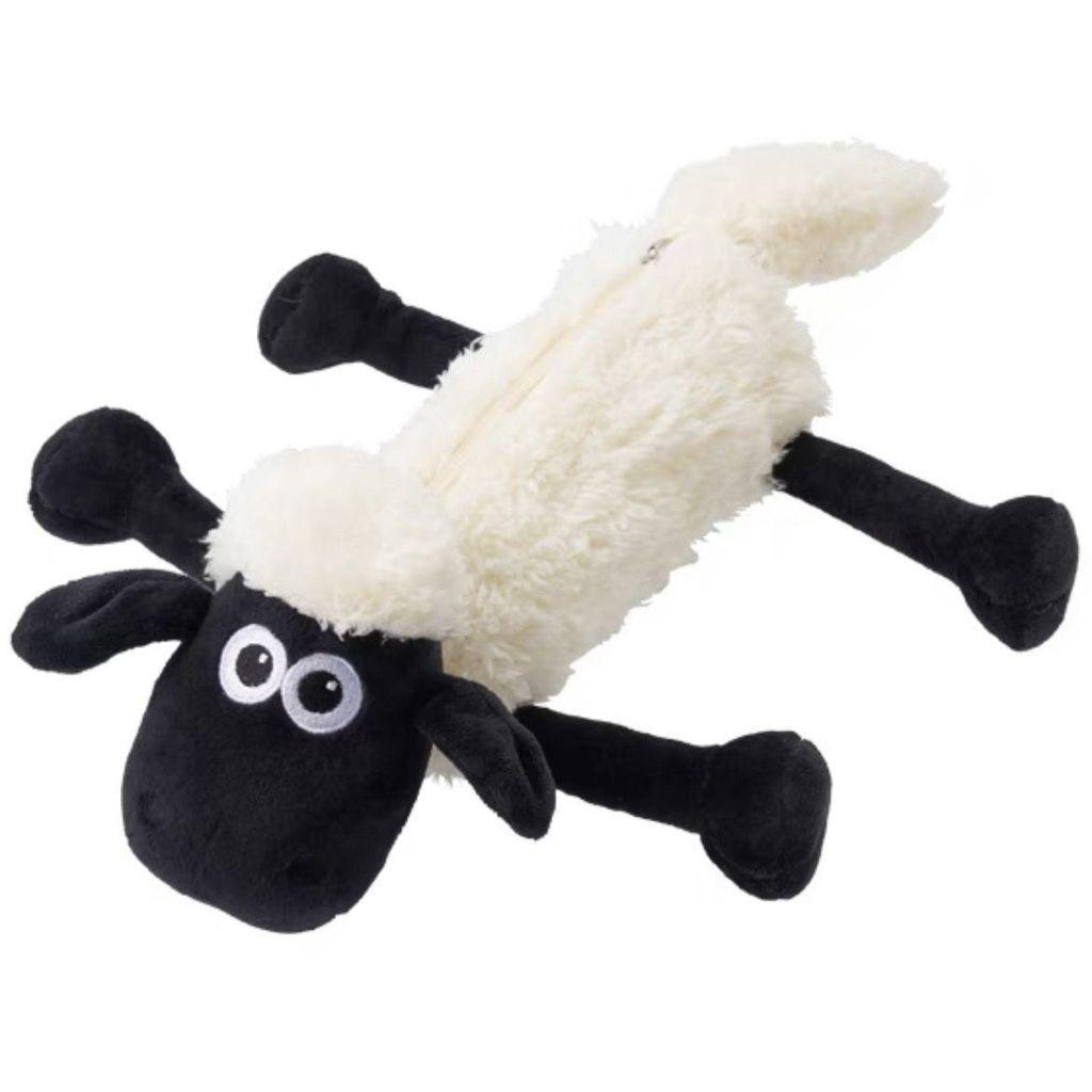 Плюшевая пенал-тубус Барашек Шон Мягкий органайзер-животное для школьников и детей