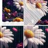 2D flat printing 2pcs Window Treatment Curtains Cosmic Floral Galaxy Dreamscape Digital Printed Polyester Drapes Birthday Party