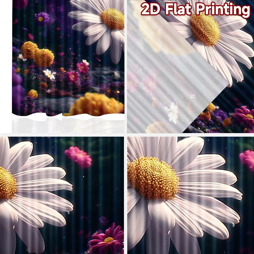 2D flat printing 2pcs Window Treatment Curtains Cosmic Floral Galaxy Dreamscape Digital Printed Polyester Drapes Birthday Party