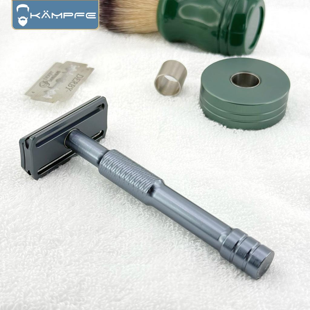 KAMPFE CNC Carving Closed Comb Double-Sided Aluminum Manual Safety Razor Classic Shaver Mild Scratcher for Men And Women Gift