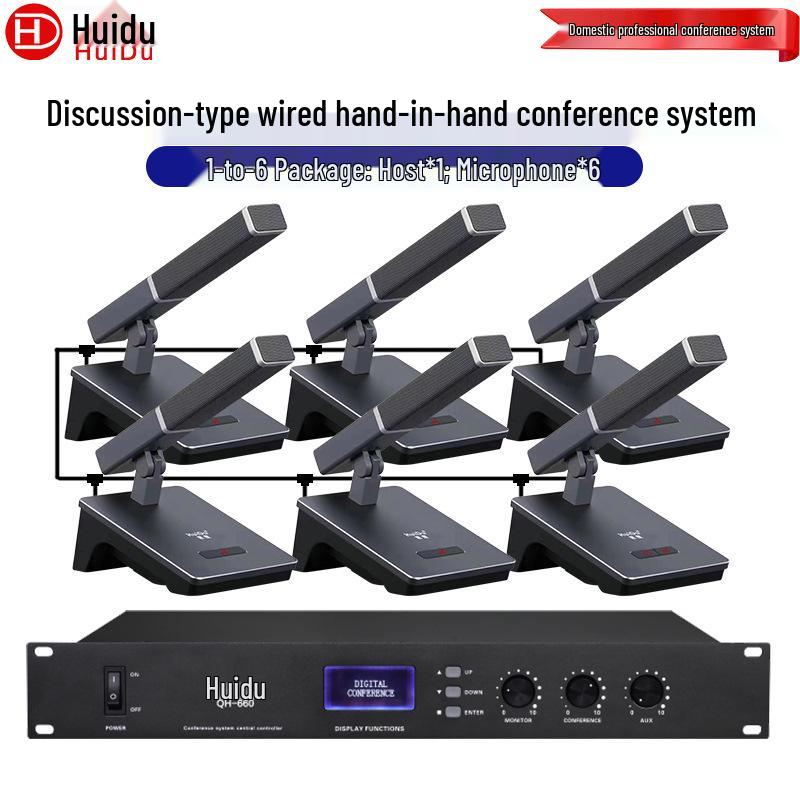 HuiDu QH-660 Wired Conference Desktop Microphone