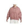 Nike Mode Pullover Langarm Cropped Sweatshirt Damen Tops Lotus-Pink DQ5859-634