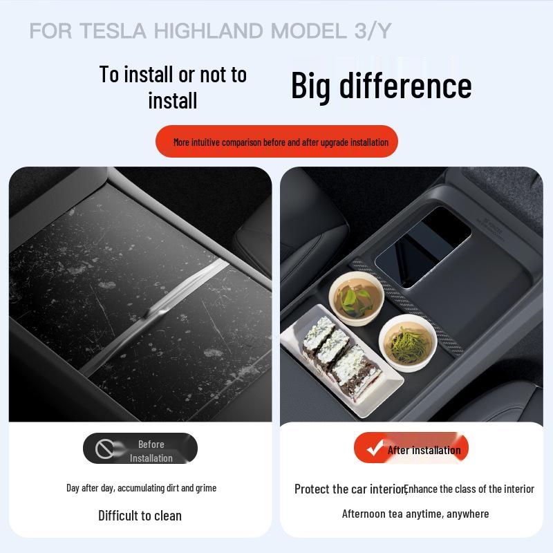 Tesla Model 3/Y Mittelkonsole Armlehne Aufbewahrungsorganizer